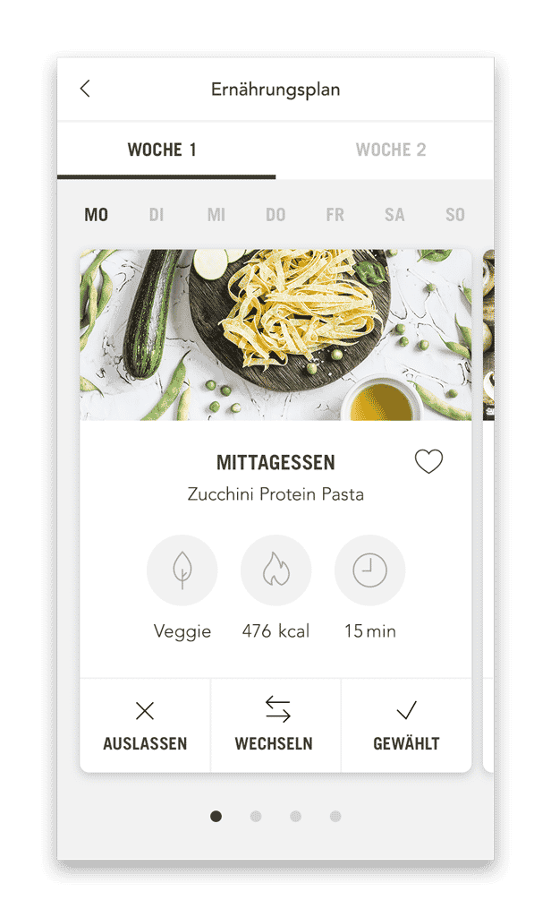 PhysioFIT Peine Ernährungsplan Plan mit Mahlzeiten (Smartphone Ansicht Beispiel Tag) PhysioFIT Peine Ernährungsplan Plan mit Mahlzeiten (Smartphone Ansicht Beispiel Tag)
